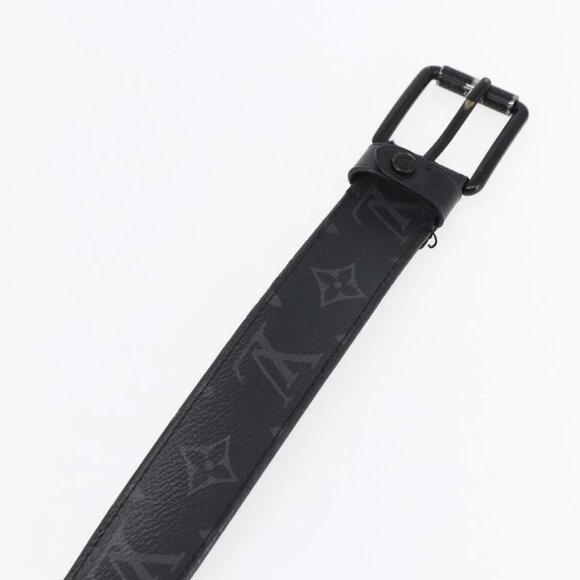 LOUIS VUITTON Monogram Eclipse Ceinture Voyager Belt LV Auth bs29690 - Picture 9 of 13